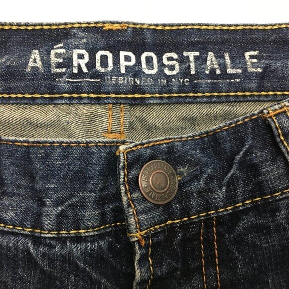 Aeropostale Men's size 32 x 32 Jeans Skinny Distressed Straight Leg - Picture 7 of 10